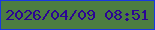文字の大きさ：3、枠の色：1938e2、背景の色：4c7d42、文字の色：2b0494 無料ブログパーツのブログ時計