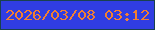 文字の大きさ：2、枠の色：19414e、背景の色：303de2、文字の色：f27f32 無料ブログパーツのブログ時計