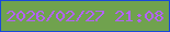 文字の大きさ：1、枠の色：1948db、背景の色：70a24e、文字の色：b561ff 無料ブログパーツのブログ時計