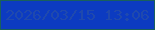 文字の大きさ：4、枠の色：19605c、背景の色：0c3bc1、文字の色：1f49ae 無料ブログパーツのブログ時計