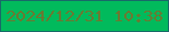 文字の大きさ：3、枠の色：196969、背景の色：01ba5c、文字の色：6b7831 無料ブログパーツのブログ時計