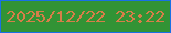 文字の大きさ：3、枠の色：1970e5、背景の色：329335、文字の色：d67e49 無料ブログパーツのブログ時計