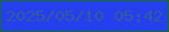 文字の大きさ：5、枠の色：19711e、背景の色：243fed、文字の色：37599d 無料ブログパーツのブログ時計