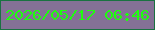 文字の大きさ：2、枠の色：197241、背景の色：847196、文字の色：1ffe0e 無料ブログパーツのブログ時計
