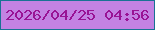 文字の大きさ：5、枠の色：197294、背景の色：c382e3、文字の色：991395 無料ブログパーツのブログ時計
