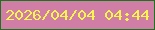 文字の大きさ：1、枠の色：19741c、背景の色：d07ea6、文字の色：f8f64d 無料ブログパーツのブログ時計