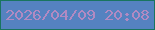 文字の大きさ：3、枠の色：19755f、背景の色：5582c0、文字の色：b18ac2 無料ブログパーツのブログ時計