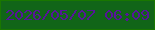 文字の大きさ：1、枠の色：197700、背景の色：116518、文字の色：561599 無料ブログパーツのブログ時計