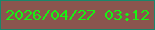 文字の大きさ：1、枠の色：19876b、背景の色：8a554e、文字の色：19f212 無料ブログパーツのブログ時計
