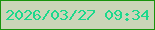 文字の大きさ：3、枠の色：19930c、背景の色：cbd5b8、文字の色：1cd88c 無料ブログパーツのブログ時計