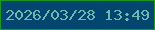 文字の大きさ：1、枠の色：19991f、背景の色：01466f、文字の色：72b6b2 無料ブログパーツのブログ時計