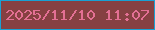 文字の大きさ：2、枠の色：19a0d3、背景の色：864042、文字の色：e37094 無料ブログパーツのブログ時計
