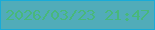 文字の大きさ：4、枠の色：19abd8、背景の色：51acb9、文字の色：48b87b 無料ブログパーツのブログ時計