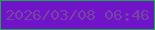 文字の大きさ：1、枠の色：19ac4d、背景の色：7113c8、文字の色：7445a2 無料ブログパーツのブログ時計