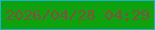 文字の大きさ：2、枠の色：19b3d1、背景の色：0da20e、文字の色：844e44 無料ブログパーツのブログ時計