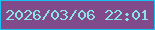 文字の大きさ：5、枠の色：19c2f2、背景の色：814b8b、文字の色：8ce4e4 無料ブログパーツのブログ時計