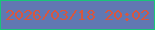 文字の大きさ：4、枠の色：19c579、背景の色：6178b2、文字の色：d7573f 無料ブログパーツのブログ時計