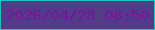 文字の大きさ：2、枠の色：19c5bd、背景の色：513c88、文字の色：7d10a4 無料ブログパーツのブログ時計