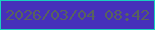 文字の大きさ：4、枠の色：19cfbf、背景の色：4630ba、文字の色：58625e 無料ブログパーツのブログ時計