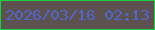 文字の大きさ：4、枠の色：19d03e、背景の色：5d524f、文字の色：4d67cc 無料ブログパーツのブログ時計