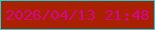 文字の大きさ：3、枠の色：19d2e0、背景の色：aa2100、文字の色：d60591 無料ブログパーツのブログ時計