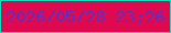 文字の大きさ：5、枠の色：19d9ba、背景の色：df094f、文字の色：5e30c2 無料ブログパーツのブログ時計