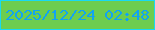 文字の大きさ：4、枠の色：19d9f3、背景の色：6dcd4f、文字の色：11a4f2 無料ブログパーツのブログ時計