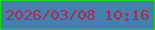 文字の大きさ：5、枠の色：19dc05、背景の色：457faf、文字の色：ab2f4a 無料ブログパーツのブログ時計