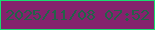 文字の大きさ：3、枠の色：19dc70、背景の色：84226d、文字の色：236249 無料ブログパーツのブログ時計