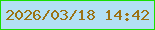 文字の大きさ：2、枠の色：19df02、背景の色：b3e0f4、文字の色：9b7213 無料ブログパーツのブログ時計