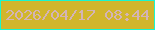 文字の大きさ：3、枠の色：19f6ce、背景の色：d1b62c、文字の色：d3b4b7 無料ブログパーツのブログ時計