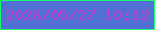 文字の大きさ：4、枠の色：19fd6d、背景の色：526fd4、文字の色：c23ece 無料ブログパーツのブログ時計