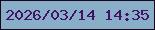 文字の大きさ：4、枠の色：1a041c、背景の色：88afc7、文字の色：451166 無料ブログパーツのブログ時計