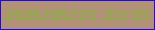 文字の大きさ：1、枠の色：1a08ee、背景の色：b29276、文字の色：87b53c 無料ブログパーツのブログ時計