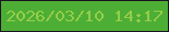 文字の大きさ：3、枠の色：1a1422、背景の色：4dae35、文字の色：95cd49 無料ブログパーツのブログ時計