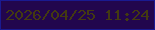 文字の大きさ：3、枠の色：1a1a91、背景の色：22064d、文字の色：433a11 無料ブログパーツのブログ時計