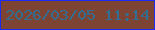 文字の大きさ：2、枠の色：1a2bf8、背景の色：7e4433、文字の色：336e92 無料ブログパーツのブログ時計