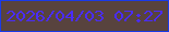 文字の大きさ：3、枠の色：1a3ae9、背景の色：58433e、文字の色：4a2cfa 無料ブログパーツのブログ時計