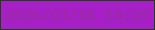 文字の大きさ：4、枠の色：1a440e、背景の色：a71fc6、文字の色：972d9a 無料ブログパーツのブログ時計