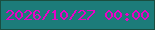 文字の大きさ：1、枠の色：1a4e40、背景の色：1c7c7a、文字の色：e802c6 無料ブログパーツのブログ時計