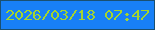 文字の大きさ：4、枠の色：1a5071、背景の色：1880f7、文字の色：a4d52e 無料ブログパーツのブログ時計