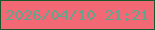 文字の大きさ：5、枠の色：1a562b、背景の色：f26874、文字の色：61a58c 無料ブログパーツのブログ時計