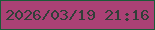 文字の大きさ：1、枠の色：1a5b38、背景の色：aa4175、文字の色：313f39 無料ブログパーツのブログ時計
