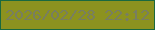 文字の大きさ：4、枠の色：1a693f、背景の色：8c921f、文字の色：787e60 無料ブログパーツのブログ時計