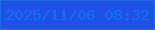 文字の大きさ：4、枠の色：1a6fe1、背景の色：1e51e4、文字の色：0e74f9 無料ブログパーツのブログ時計