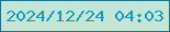 文字の大きさ：4、枠の色：1a728c、背景の色：c2e7d9、文字の色：1a98bc 無料ブログパーツのブログ時計