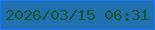文字の大きさ：2、枠の色：1a76fe、背景の色：1f71b0、文字の色：11542b 無料ブログパーツのブログ時計