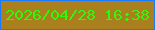 文字の大きさ：2、枠の色：1a7bfe、背景の色：aa801e、文字の色：30f80b 無料ブログパーツのブログ時計