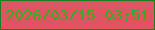 文字の大きさ：5、枠の色：1a7e1d、背景の色：de5463、文字の色：32b11a 無料ブログパーツのブログ時計