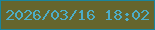 文字の大きさ：2、枠の色：1a859c、背景の色：65652d、文字の色：4dadc7 無料ブログパーツのブログ時計